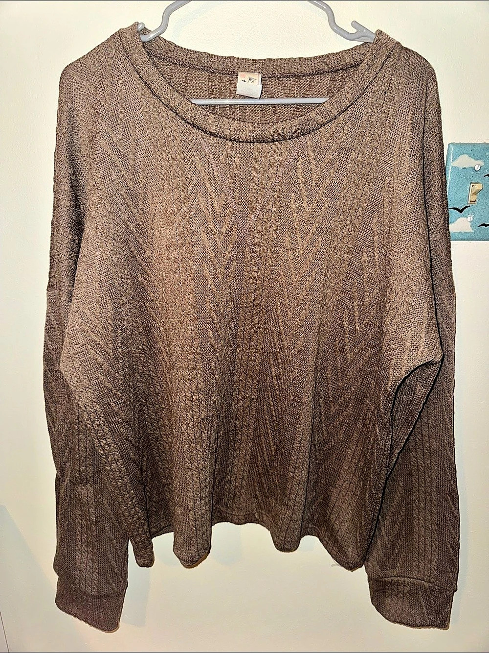 Brown Long Sleeve Top